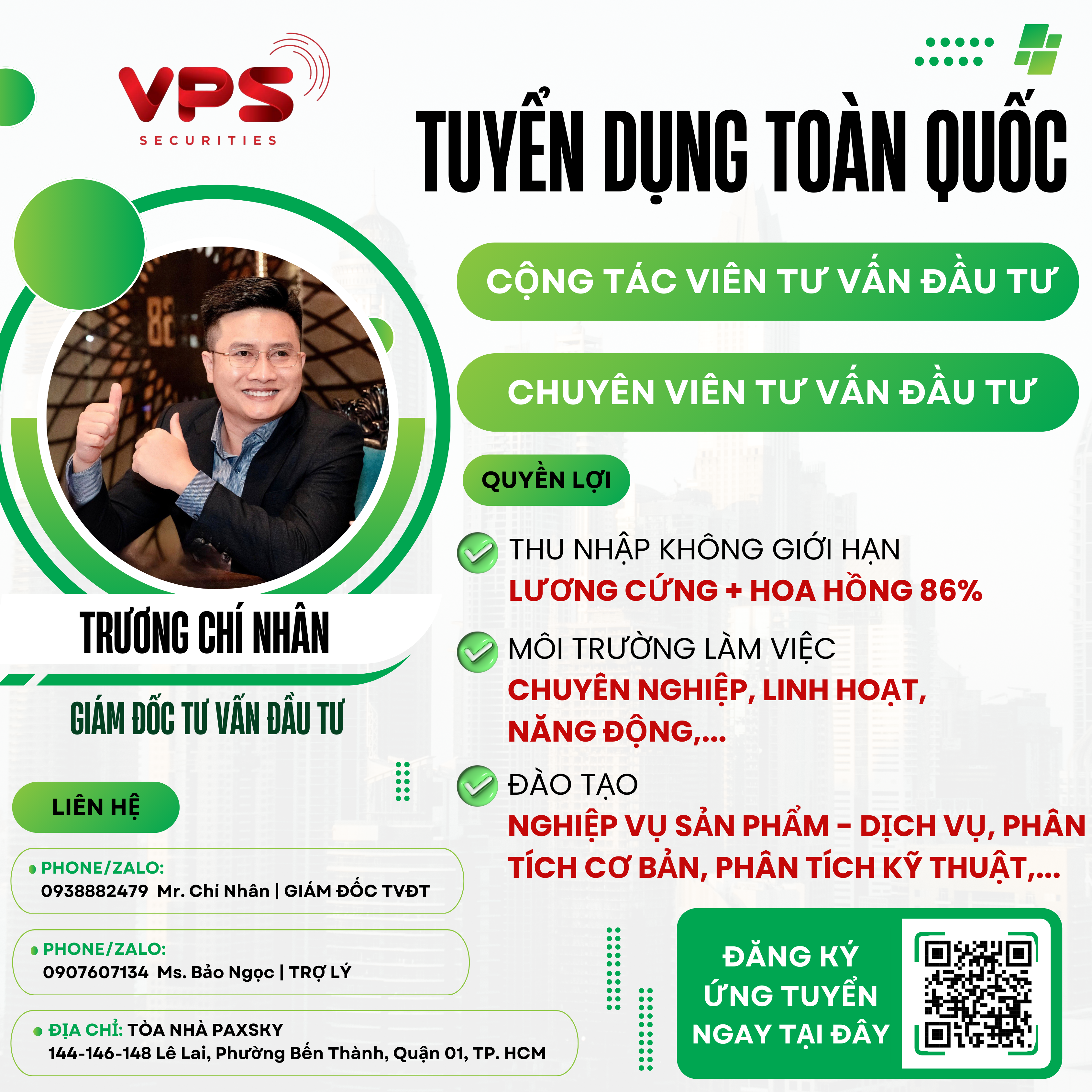 TUYỂN DỤNG CỘNG TÁC VIÊN MÔI GIỚI CHỨNG KHOÁN QUÝ 04.2024